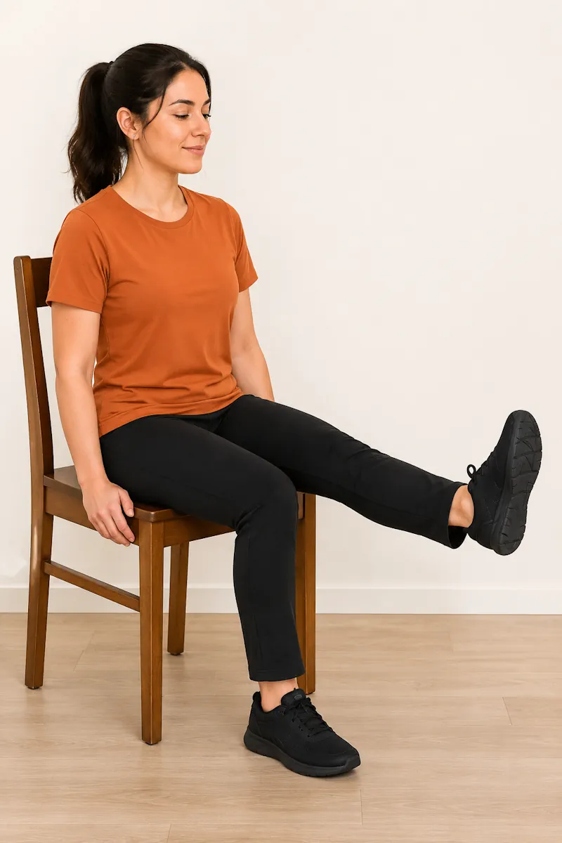 Movilización de rodilla sentado