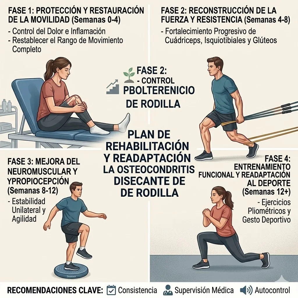 Rehabilitación en osteocondritis disecante de rodilla