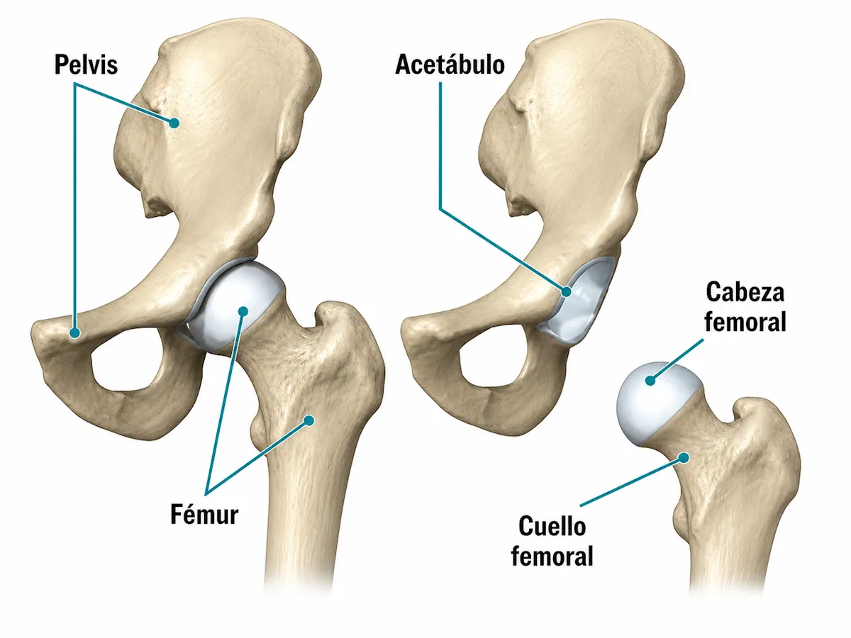 Anatomía ósea de la cadera