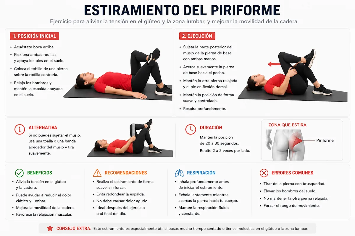 Estiramiento de piriforme