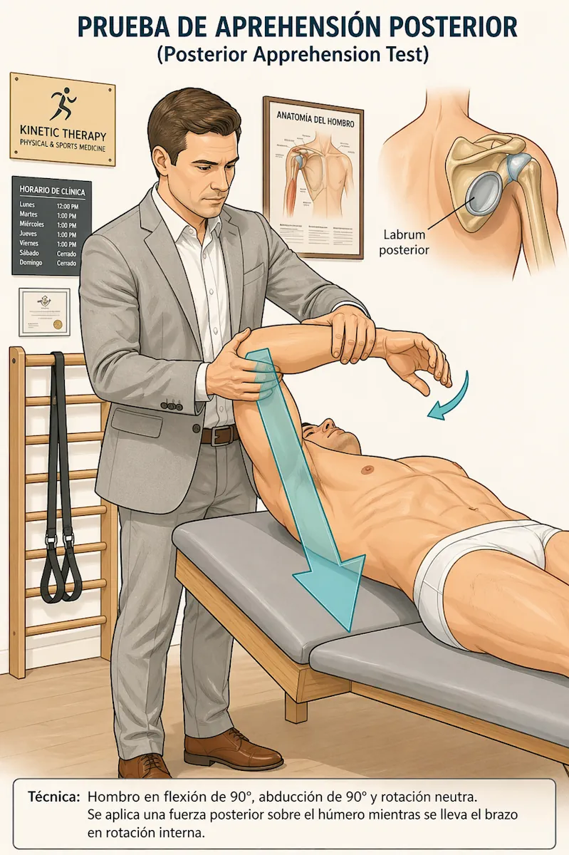 Prueba de aprehensión posterior del hombro