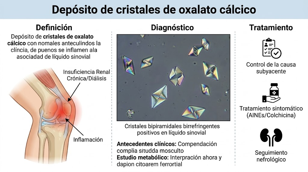 Cristales de oxalato cálcico en líquido sinovial