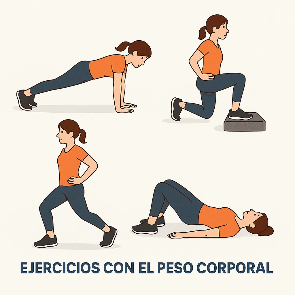 Ejercicios con el peso corporal para osteoporosis