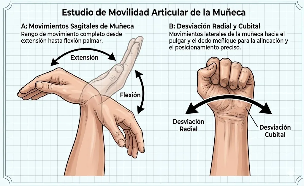 Ejercicio muñeca rango movimiento