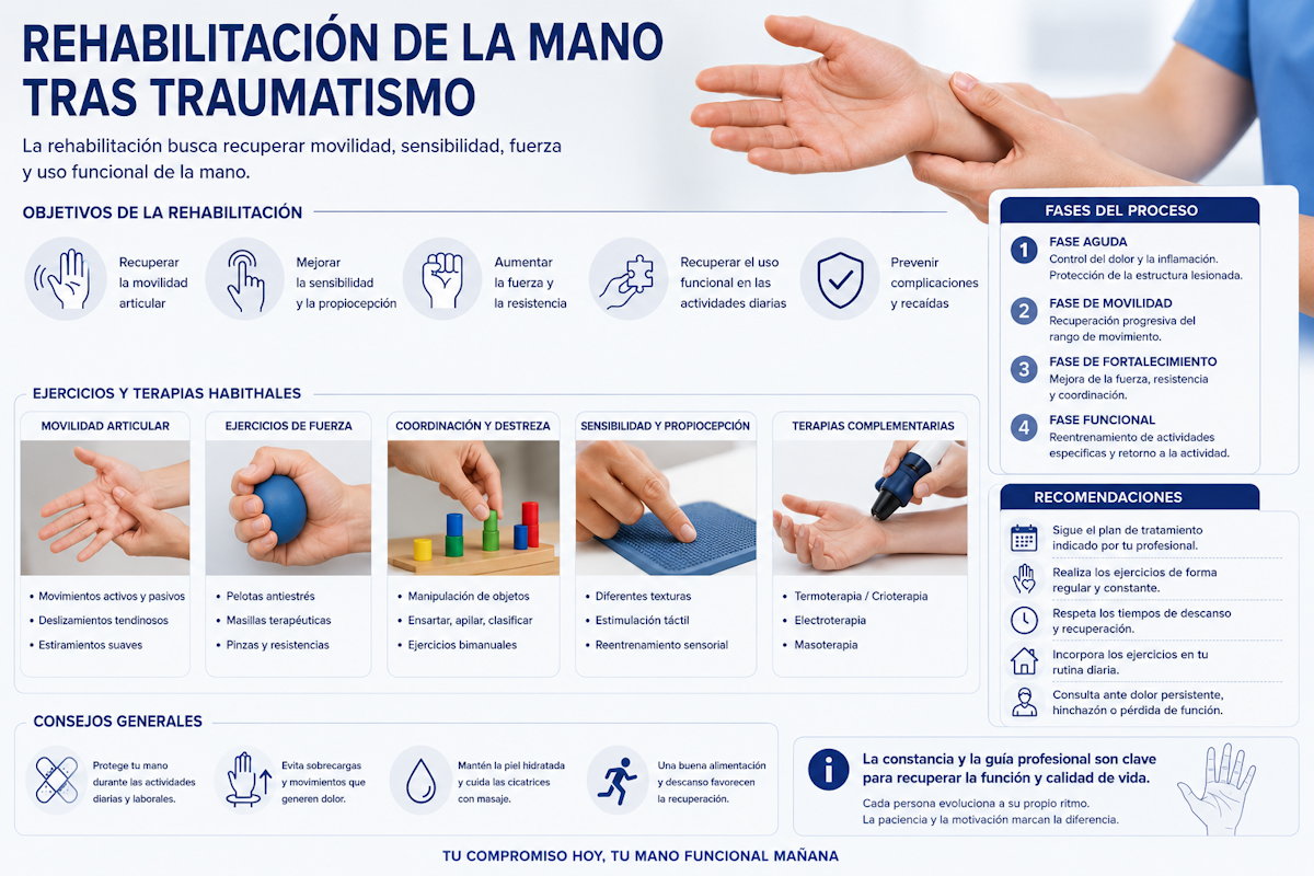 Dolor nervioso en los dedos tras traumatismo