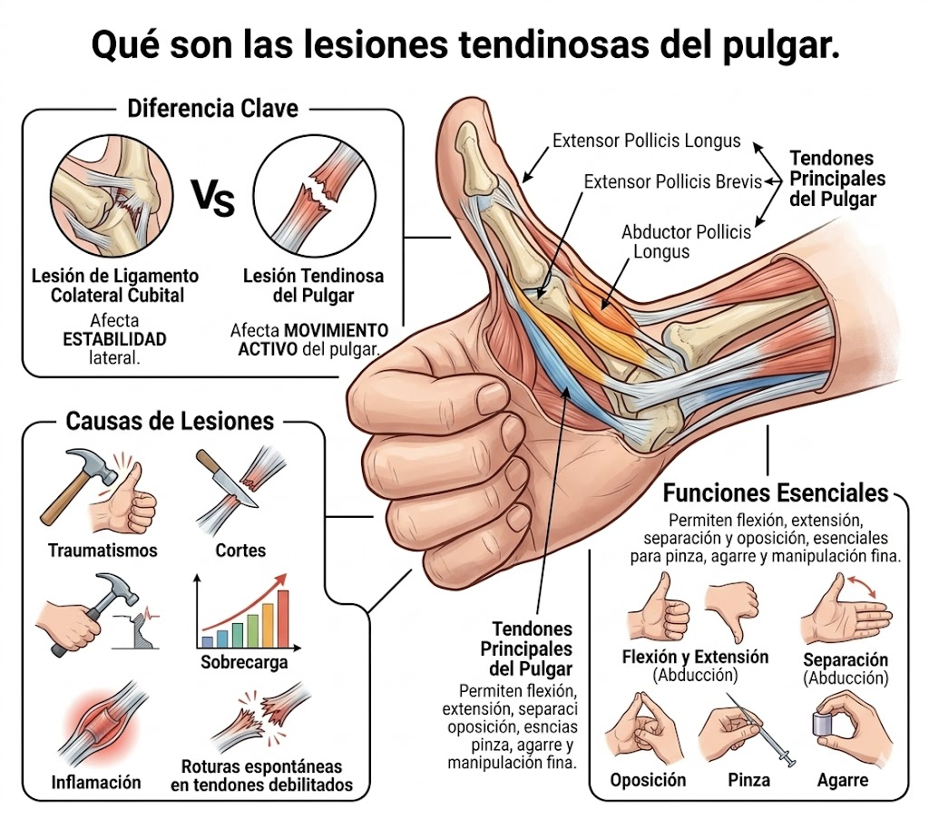 Lesiones tendinosas del pulgar