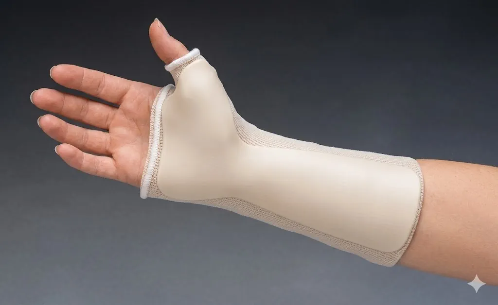 Férula de antebrazo y pulgar