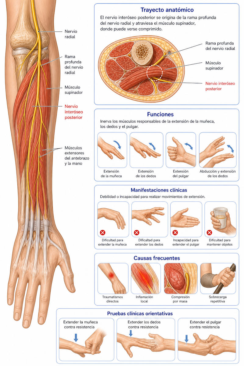 Síndrome del nervio interóseo posterior en el antebrazo