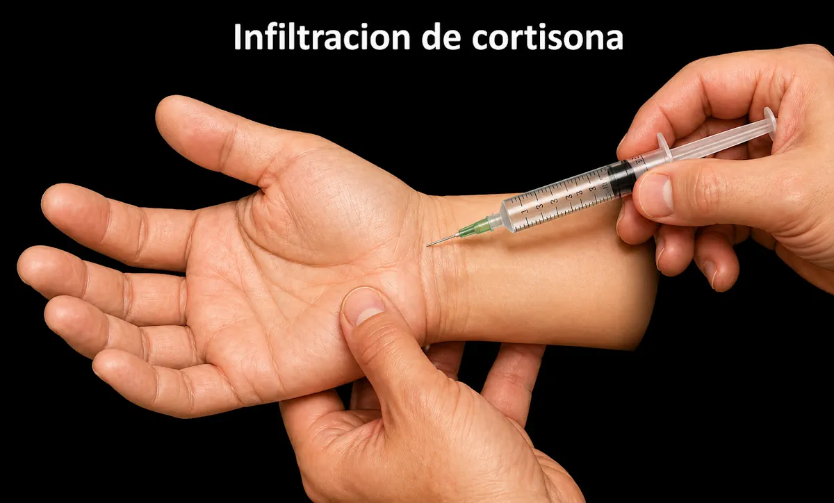 Infiltración en el túnel carpiano