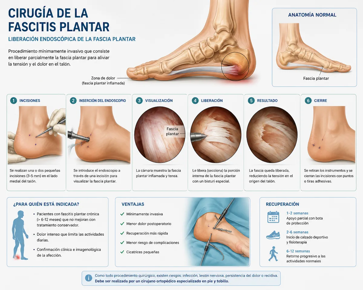 Tratamiento quirúrgico de la fascitis plantar