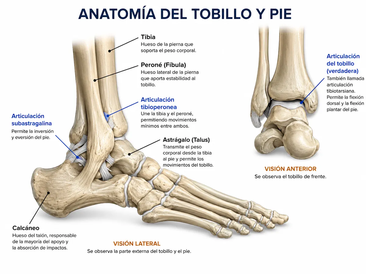 Anatomía del pinzamiento posterior del tobillo