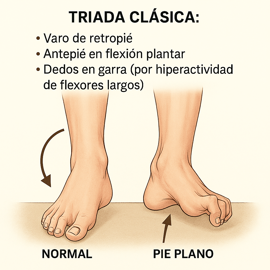 Pie cavo - tríada clásica