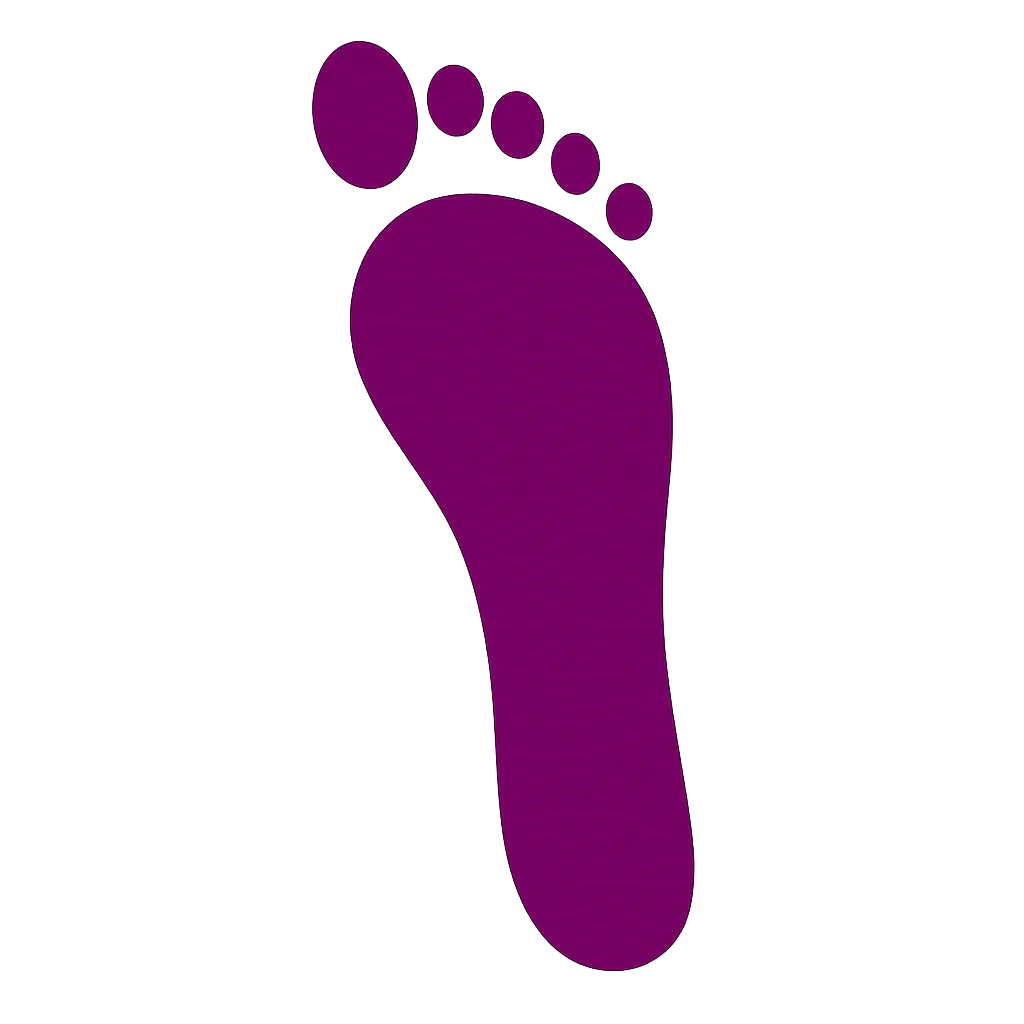 Huella plantar en pie plano