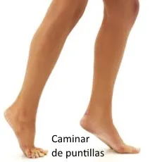 Caminar de puntillas