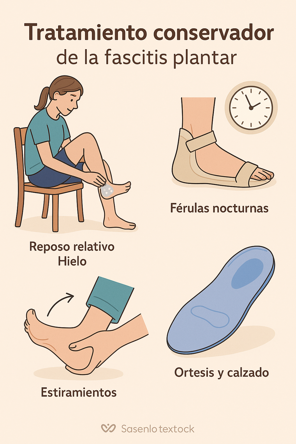 Tratamiento conservador fascitis