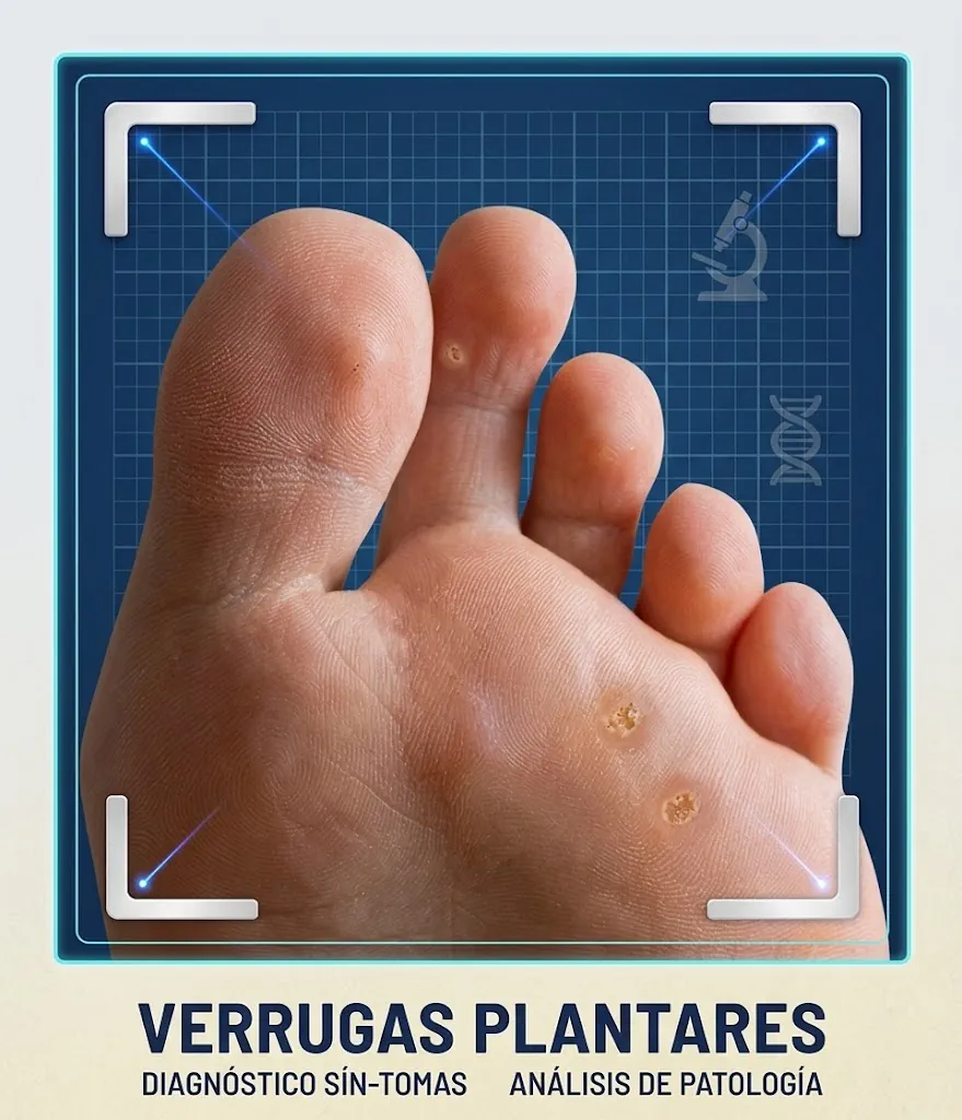 Verrugas plantares en el pie
