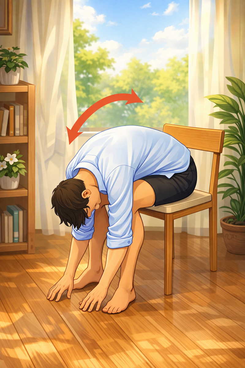 Estiramiento lumbar y sacro