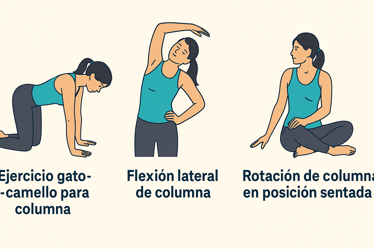 Ejercicios de movilidad de columna