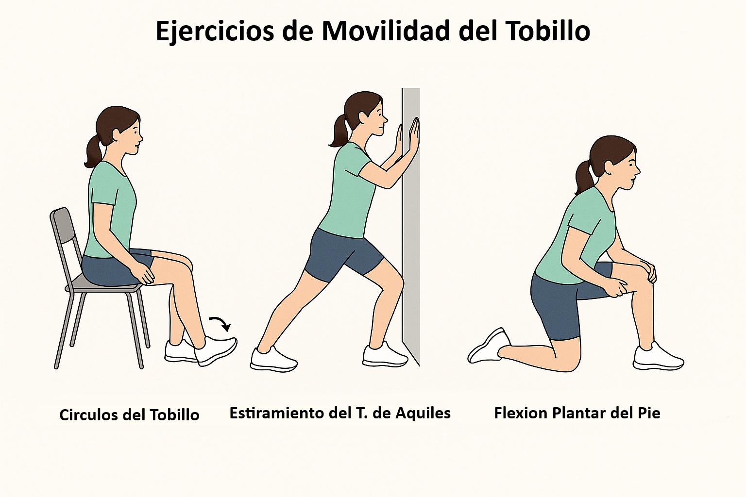 Ejercicios de movilidad de tobillo