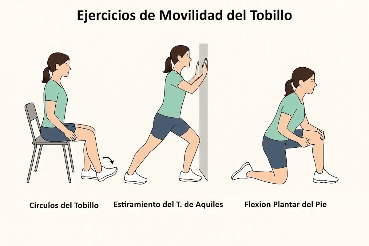 Ejercicios de movilidad de tobillo