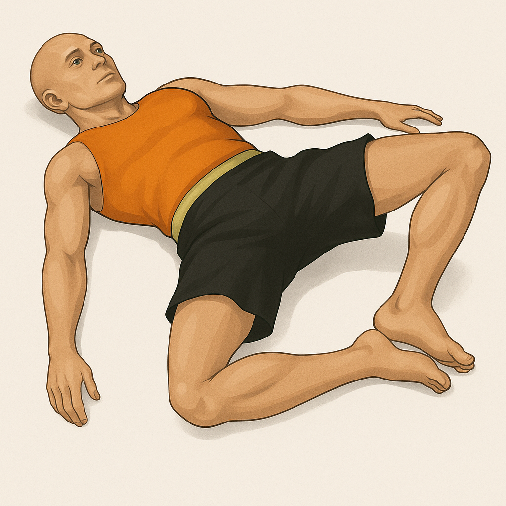 Estiramiento en apertura tipo V