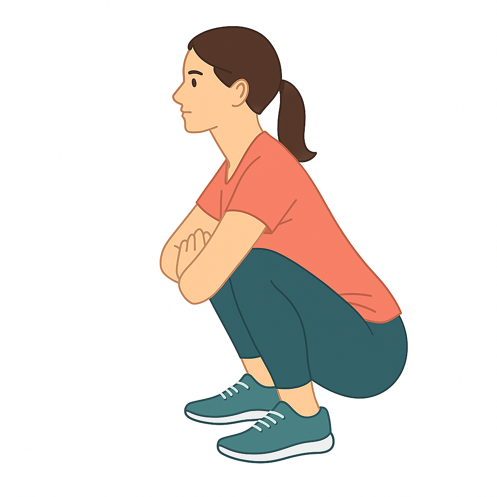 Estiramiento en cuclillas