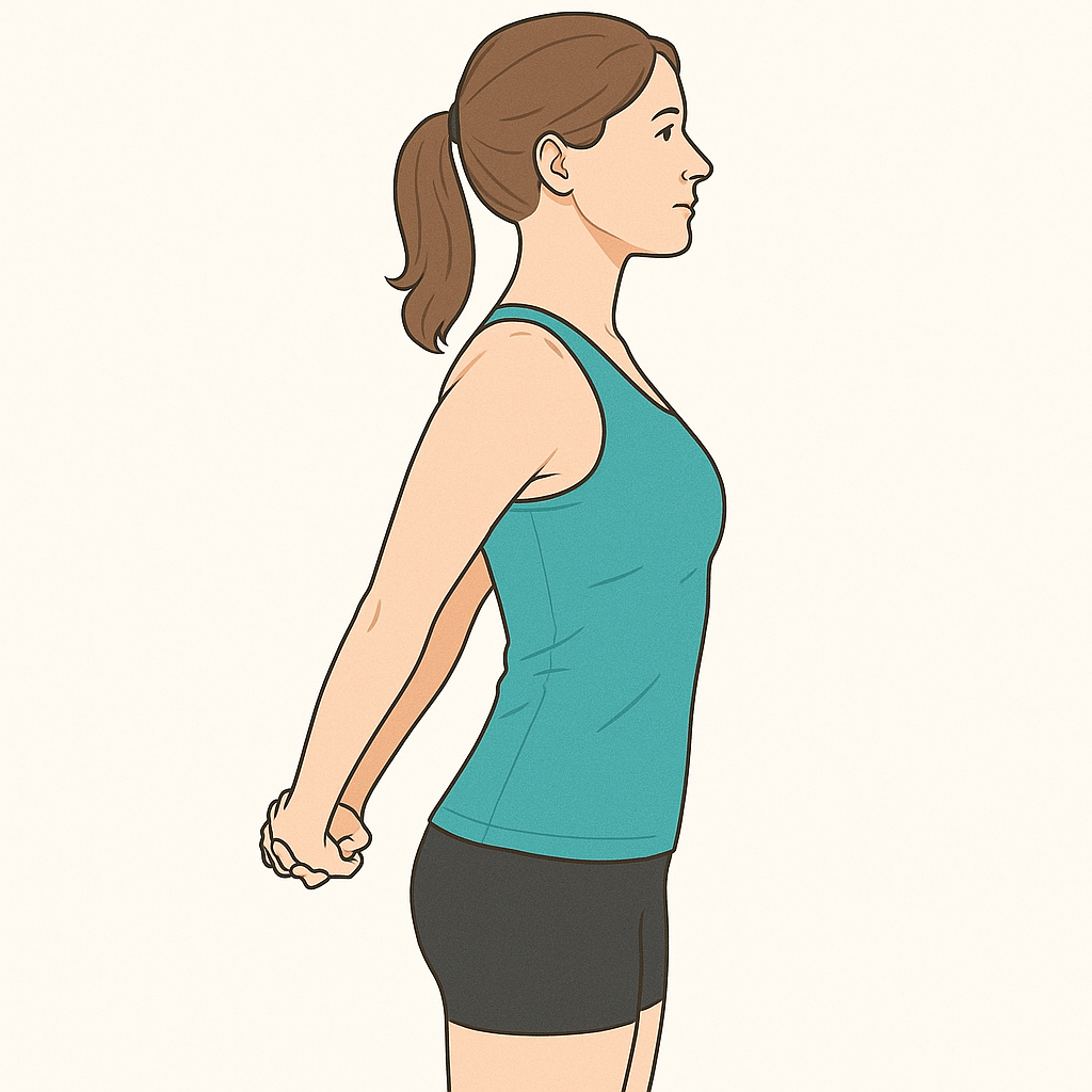 Estiramiento de la porción anterior del deltoides