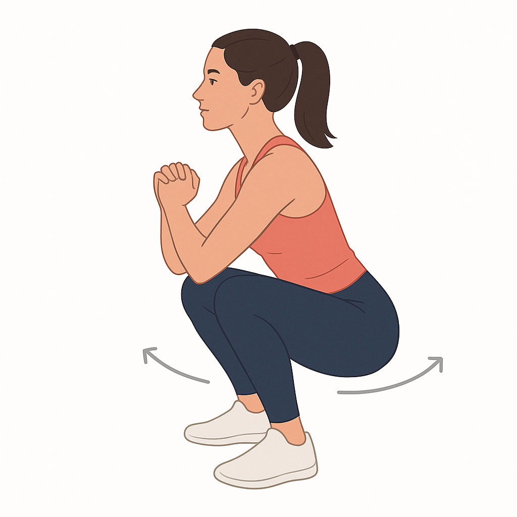 Sentadilla profunda con balanceo