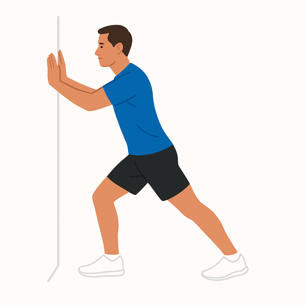 Estiramiento en pared