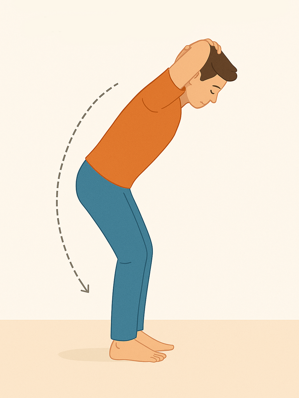 Estiramiento de tríceps en cadena posterior