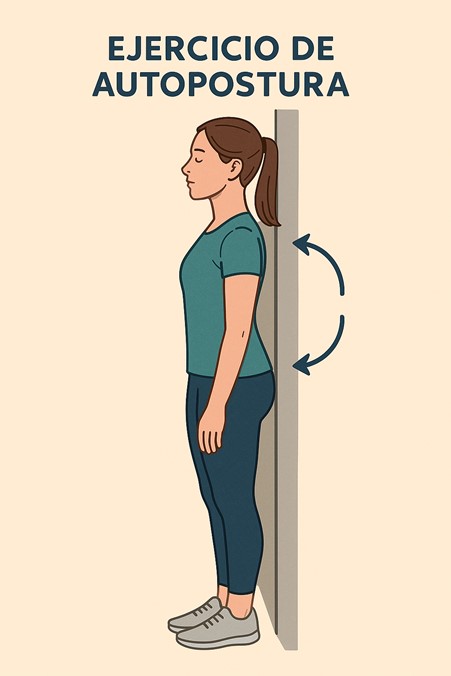 1. Autopostura en la Pared