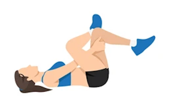 Estiramiento de glúteos tumbado