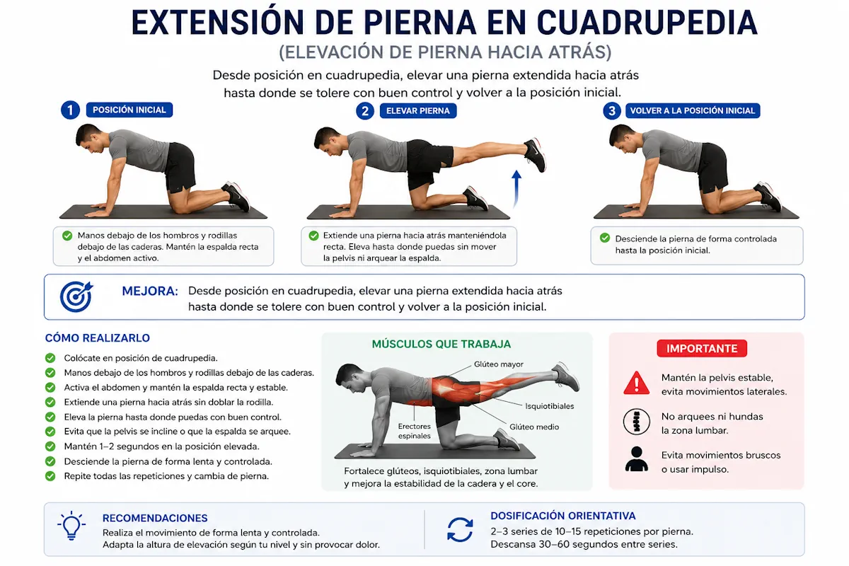 Movilización de la pierna inferior en decúbito lateral