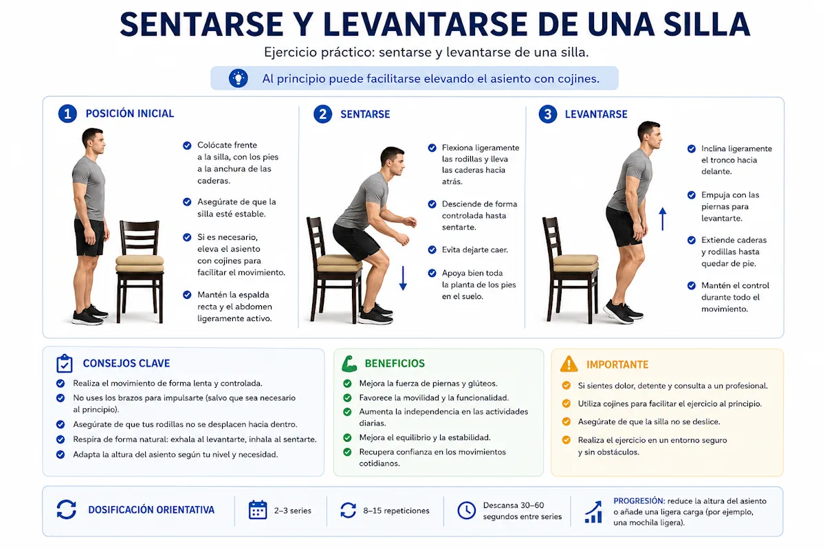 Sentarse y levantarse de una silla