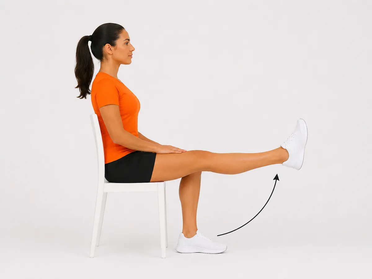 Ejercicio con peso en rodilla 1