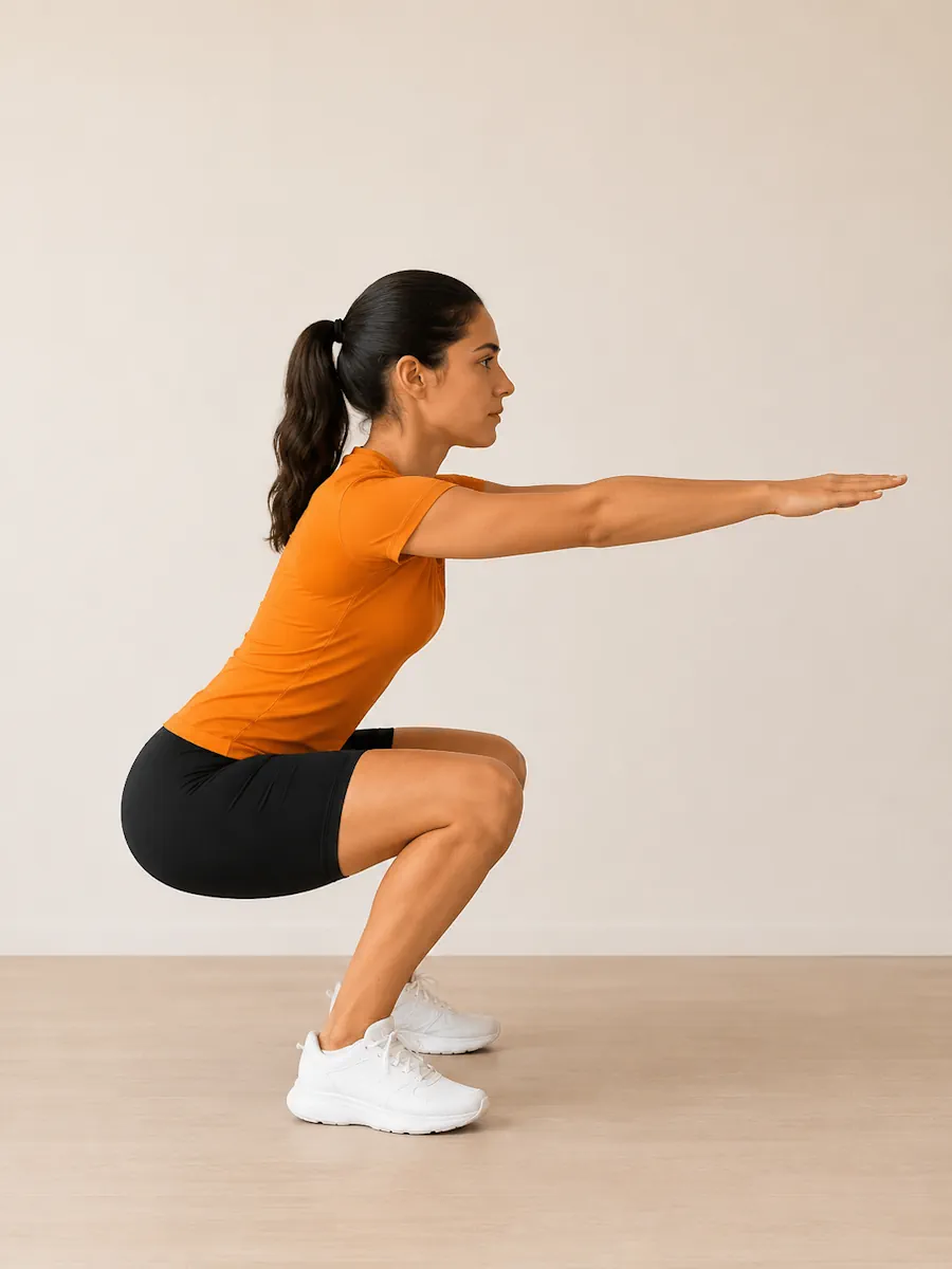 Sentadillas para rehabilitación avanzada de rodilla