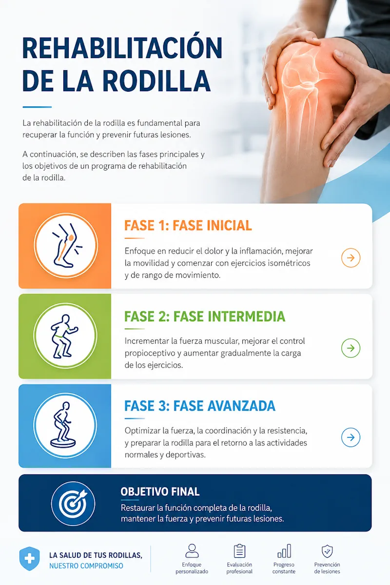 Ejercicios de rehabilitación de rodilla
