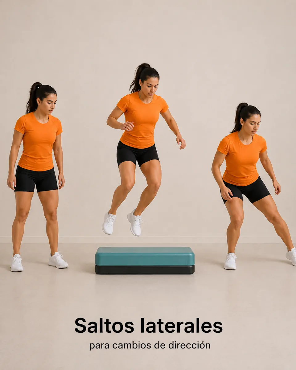 Saltos laterales sobre obstáculo