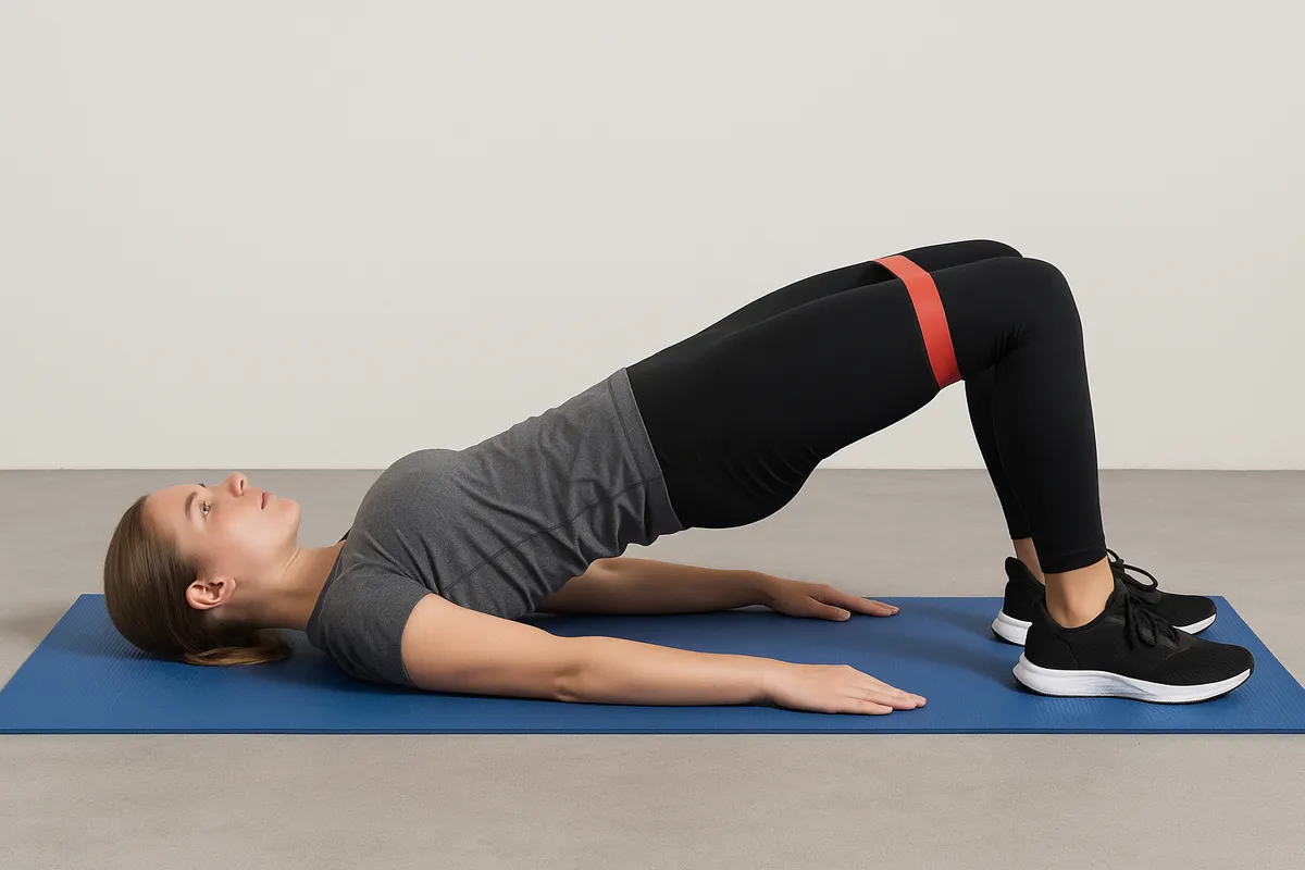 Puente de glúteos como ejercicio de cadena posterior