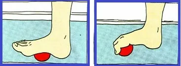Ejercicio de agarre con los dedos del pie