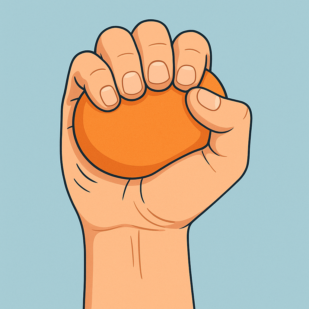 Ejercicio con pelota blanda