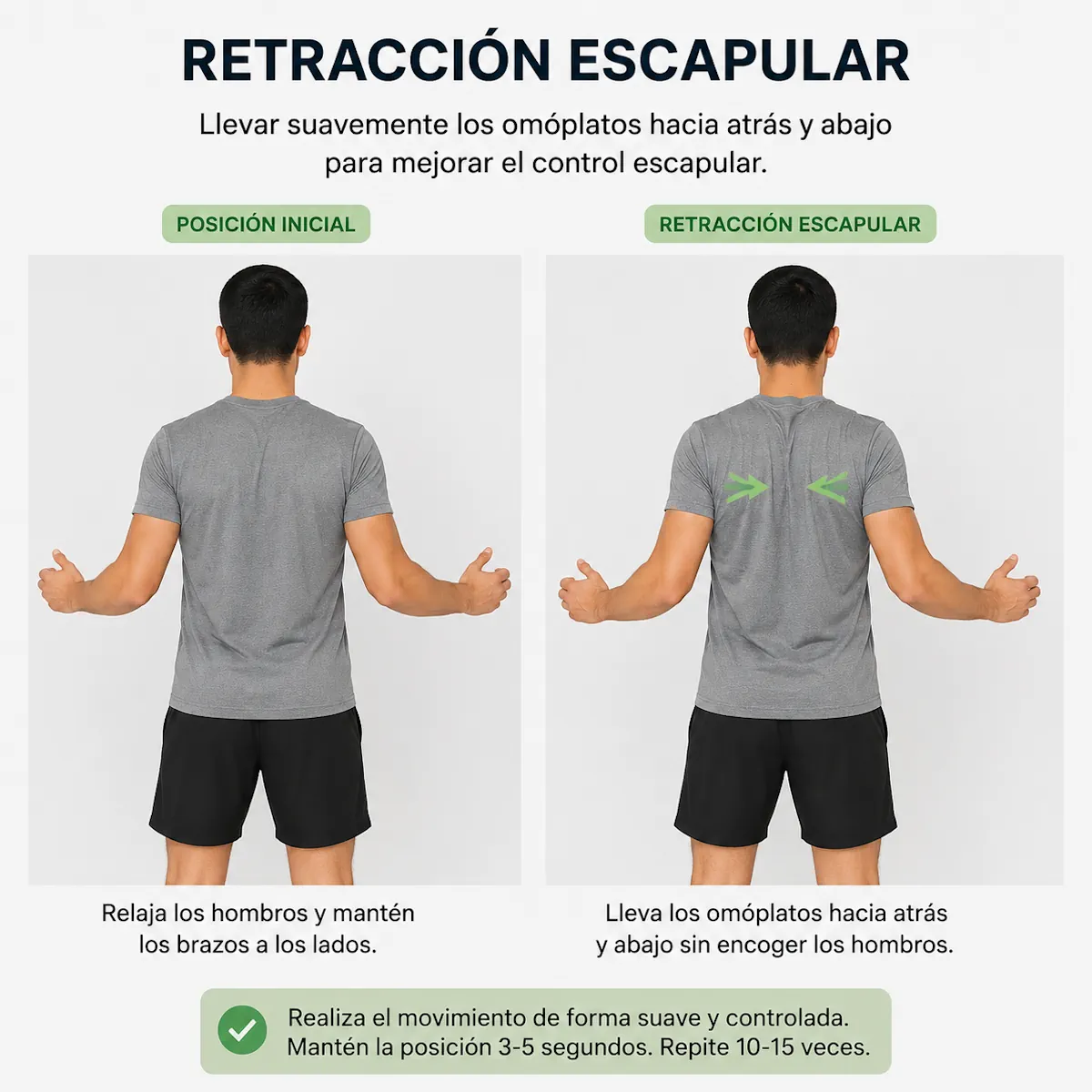 Ejercicio de retracción escapular