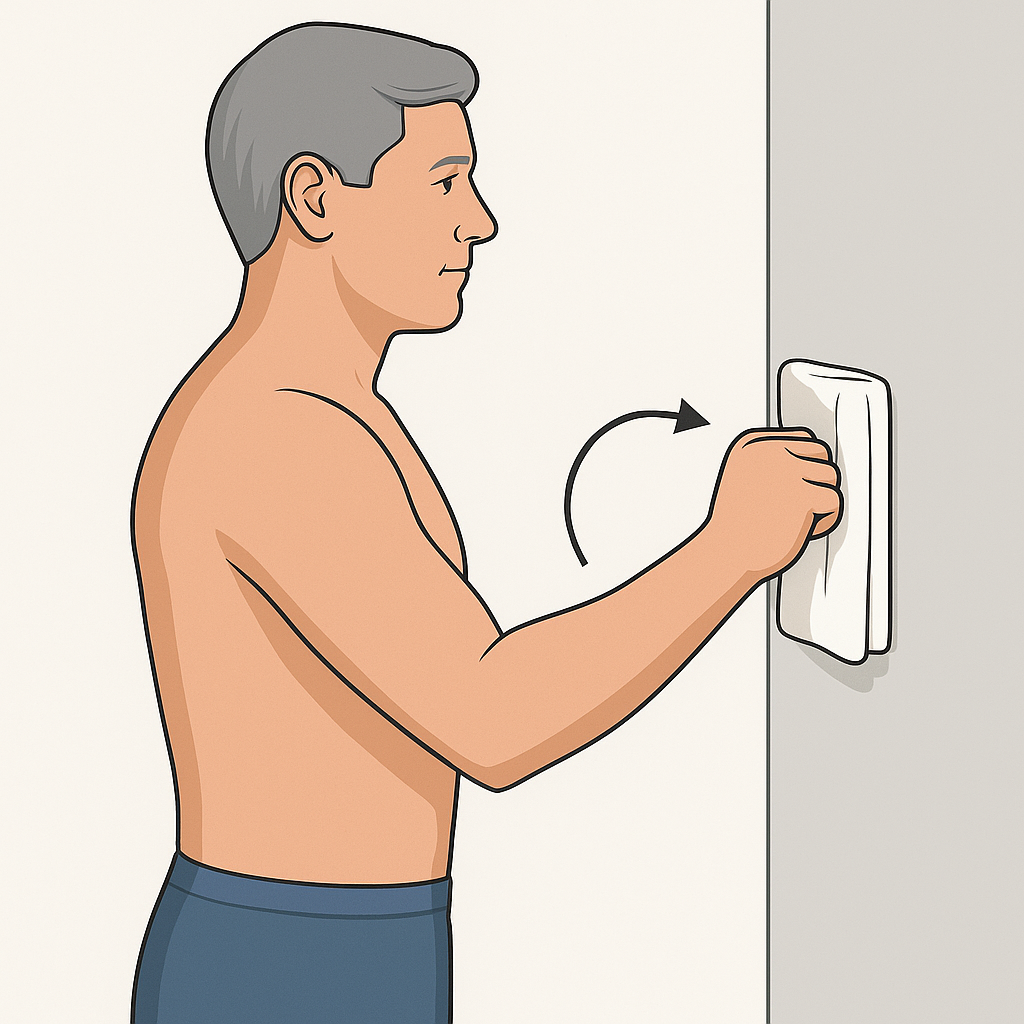 Ejercicios isométricos suaves para el hombro