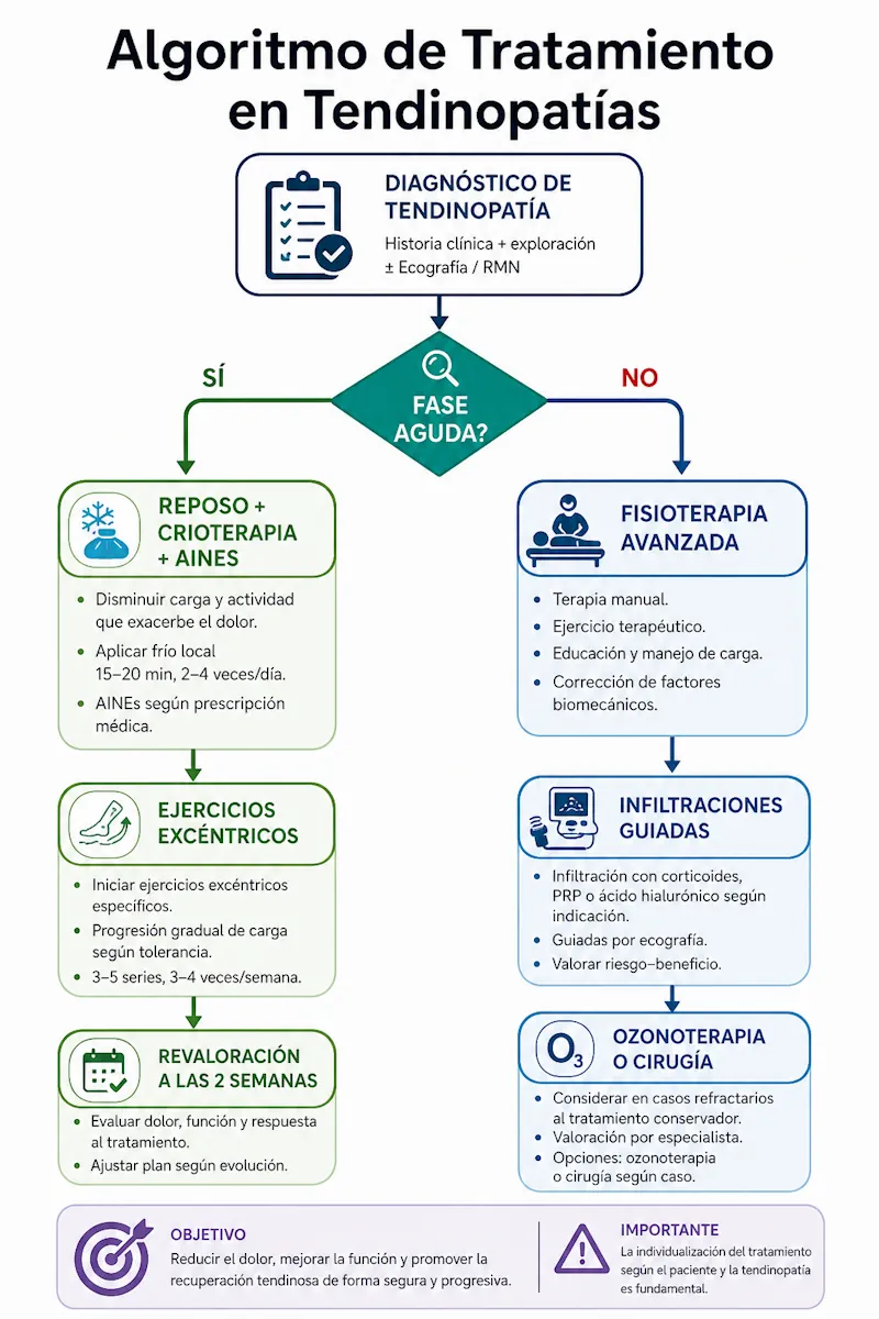 Algoritmo de tratamiento de la tendinopatía
