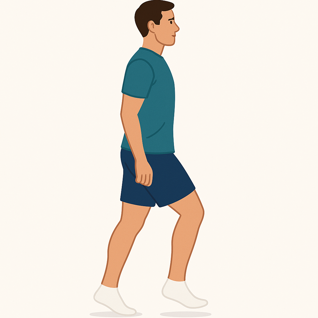 Caminar de puntillas y talones