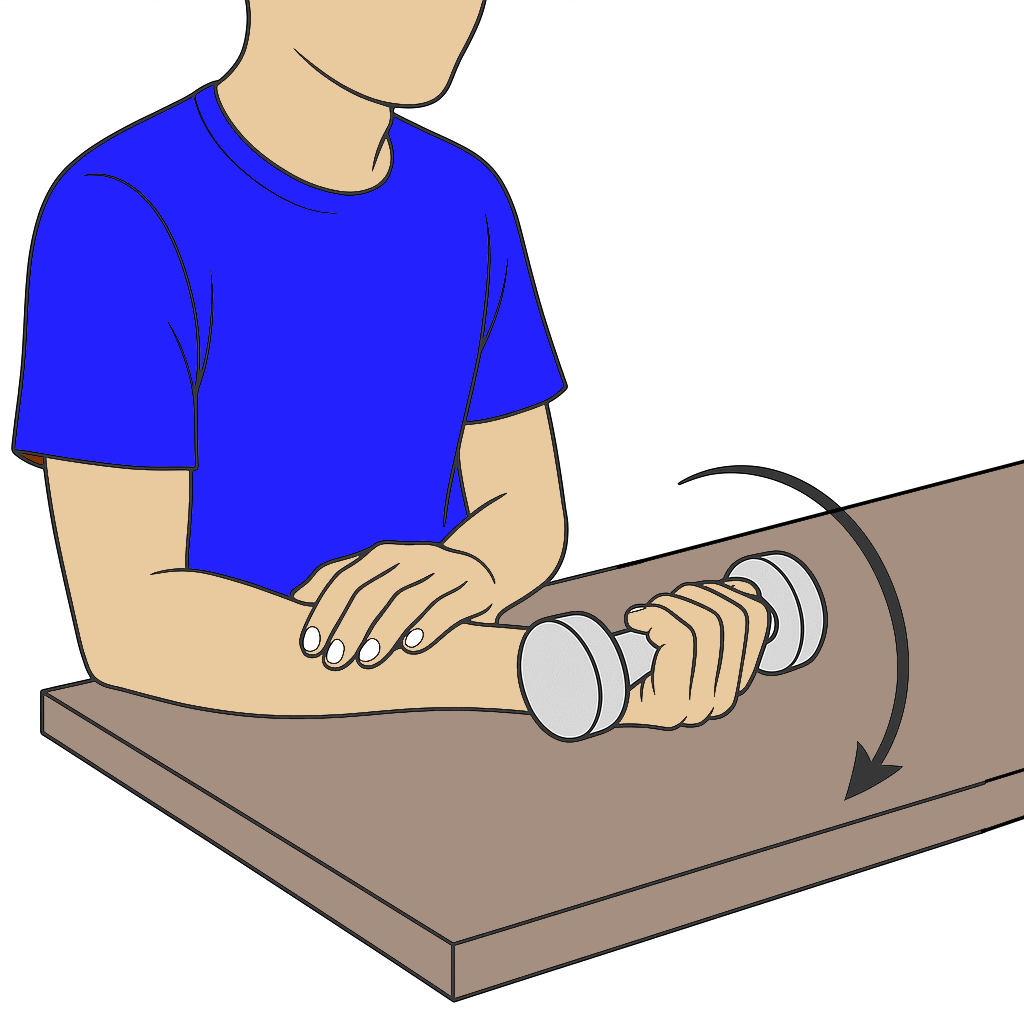 Ejercicio excéntrico de muñeca