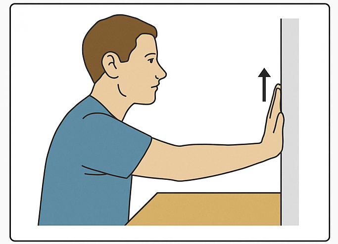 Flexión isométrica de muñeca