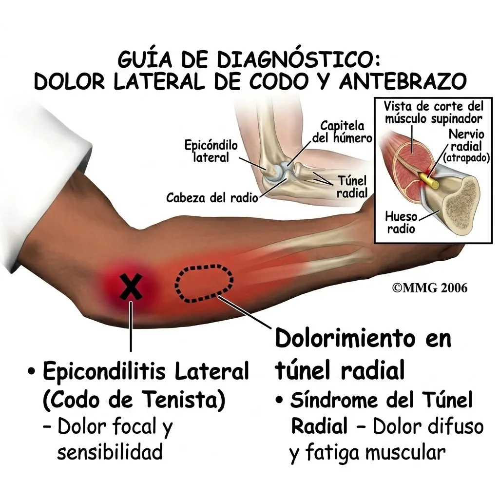 Síntomas de la epicondilitis