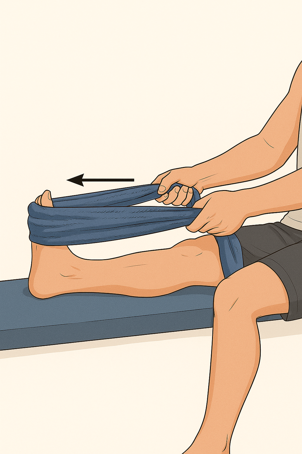 Estiramiento con toalla