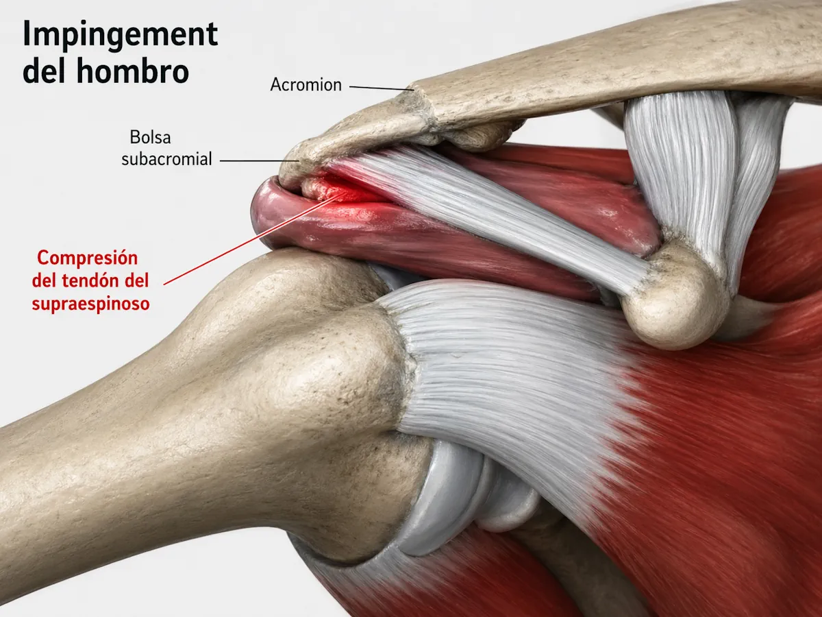 Imagen de impingement del hombro